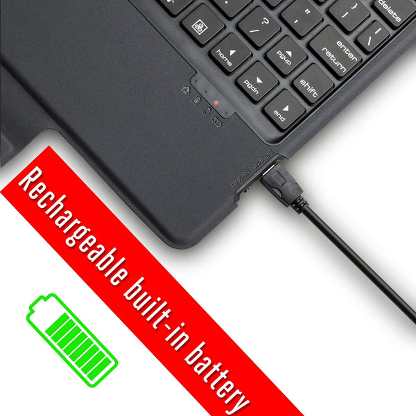 Keyboard Case Compatible with 2018 6th /2017 5th 9.7 inch iPad &iPad Pro 9.7 inch iPad Air/Air 2-Backlit Bluetooth Keyboard, Soft Leather Cover case with Keyboard(only fit 9.7 inch iPad)